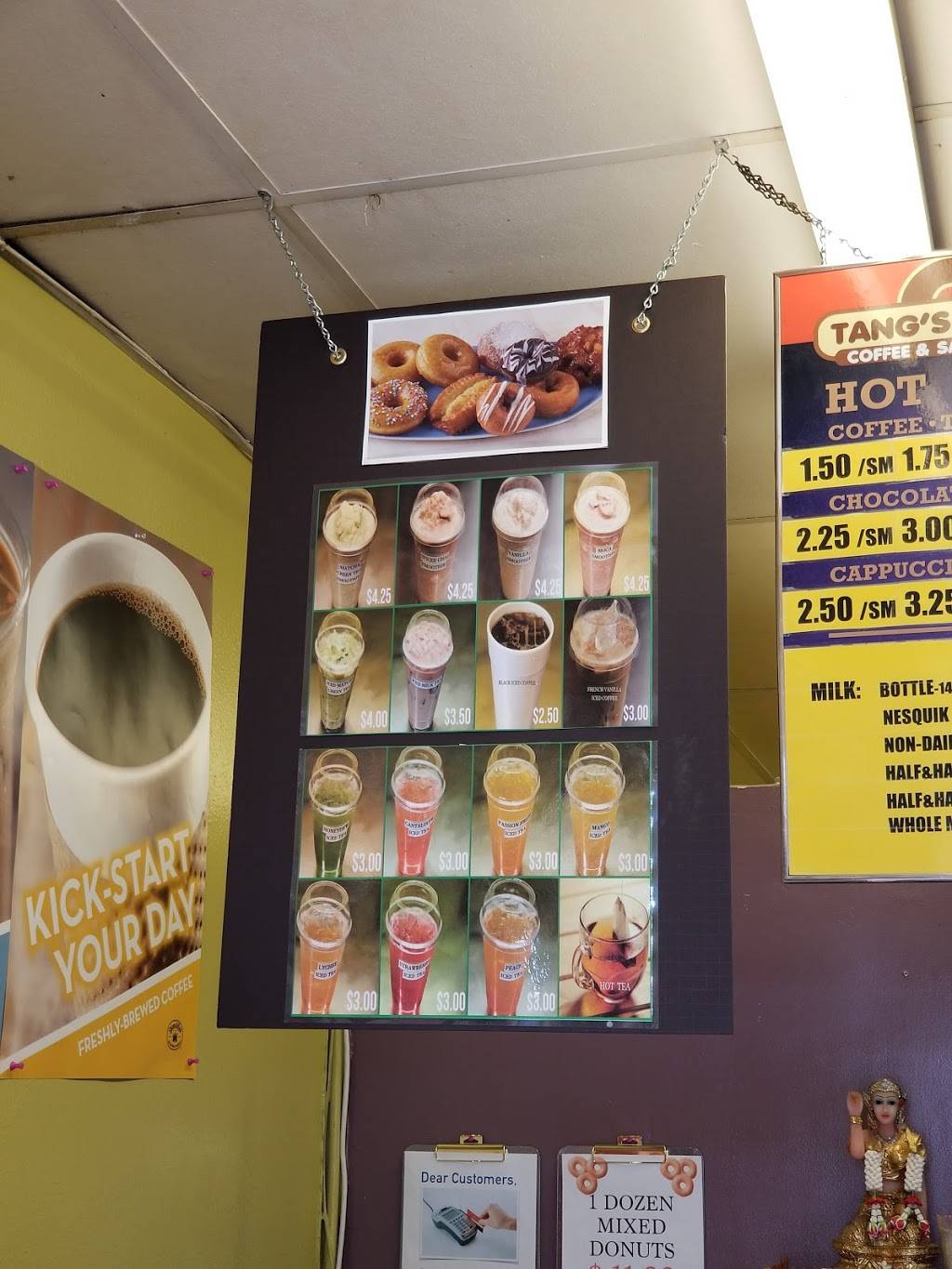 Tangs DONUTS AND COFFEE | cafe | 5831 Franklin Ave, Los Angeles, CA 90028, USA | 3234673704 OR +1 323-467-3704