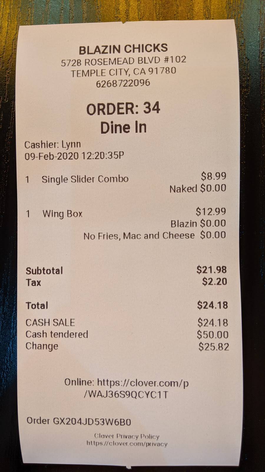 Blazin Chicks | restaurant | 5728 Rosemead Blvd Unit #102, Temple City, CA 91780, USA | 6268722096 OR +1 626-872-2096