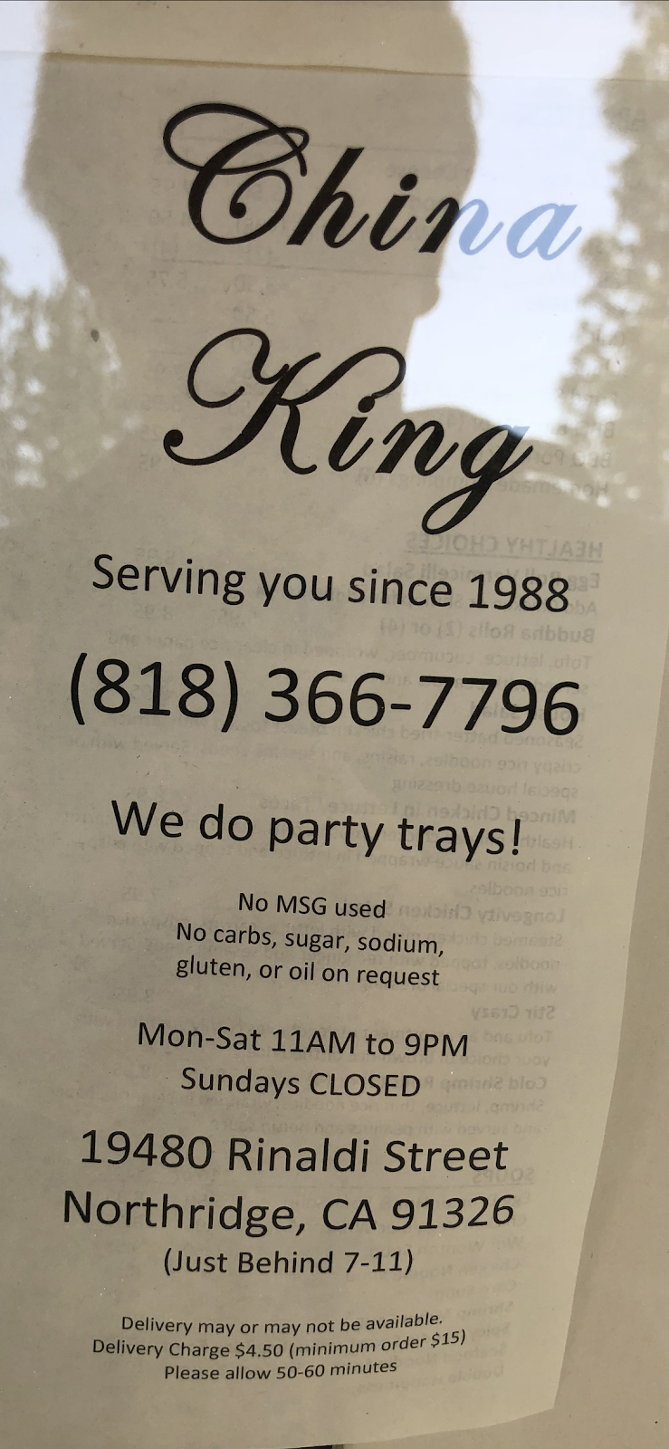 China King Restaurant | restaurant | 19480 Rinaldi St, Northridge, CA 91326, USA | 8183667796 OR +1 818-366-7796