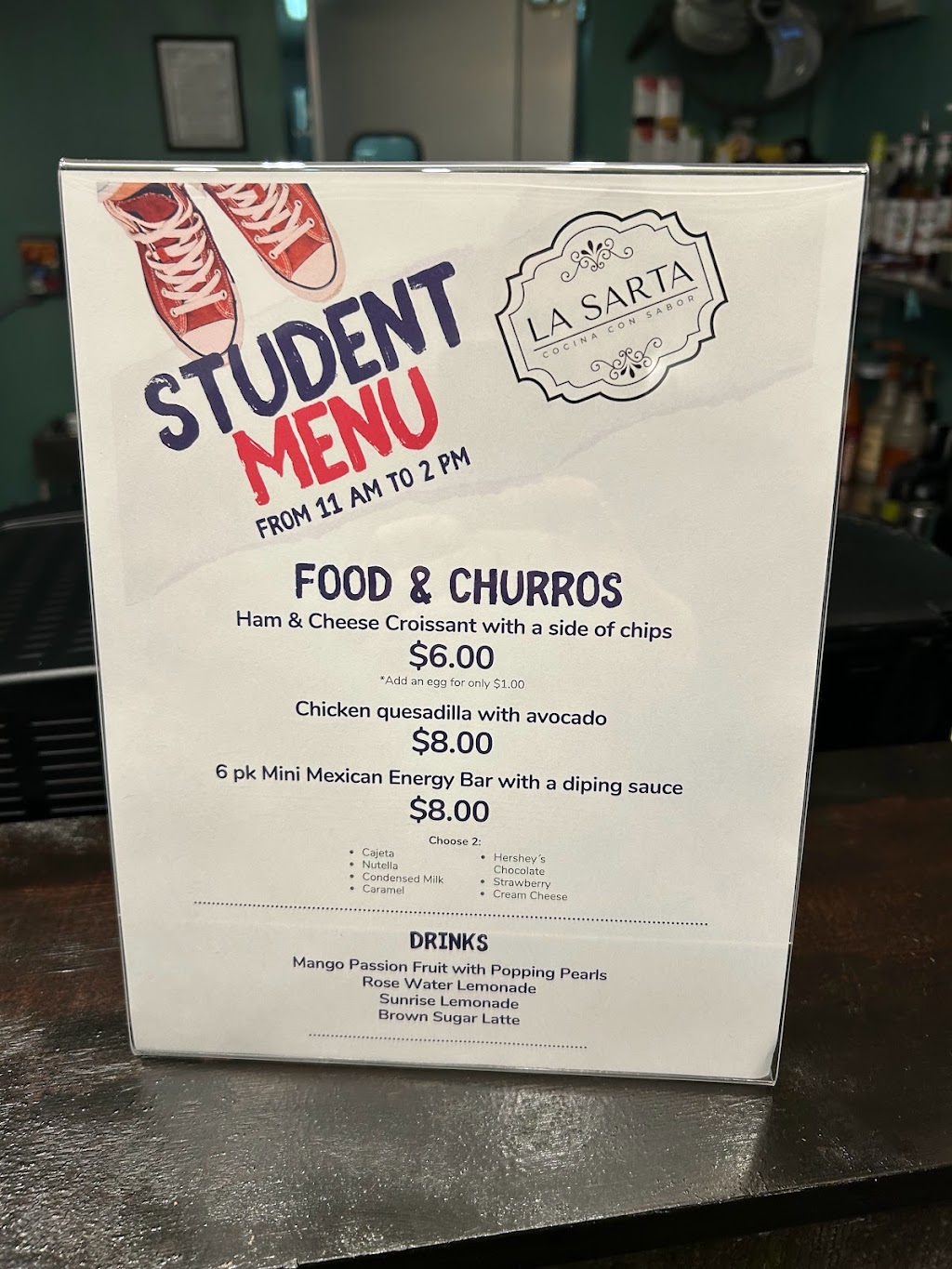 La Sarta | restaurant | 2200 Lee Trevino Dr Ste B1, El Paso, TX 79936, USA | 9152342933 OR +1 915-234-2933