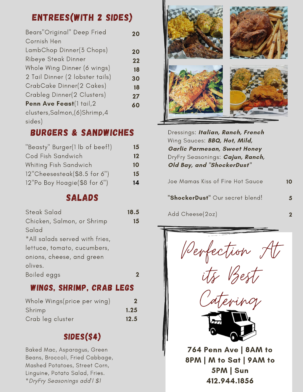 Perfection At its Best Catering | restaurant | 764 Penn Ave, Pittsburgh, PA 15221, USA | 4129441856 OR +1 412-944-1856