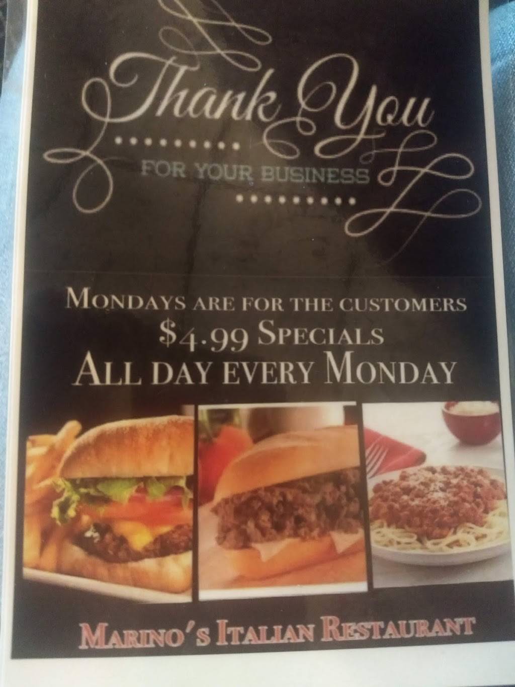 Marinos Italian Restaurant | restaurant | 1401 1st St, Victoria, VA 23974, USA | 4346961812 OR +1 434-696-1812