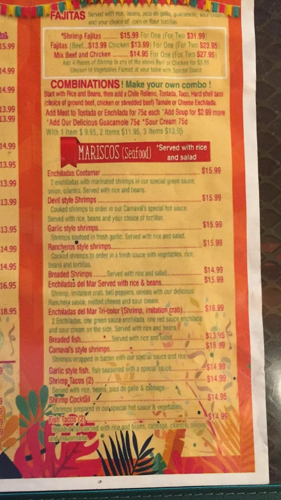 Carnaval Restaurant | restaurant | 23009 Waters Dr, Crestline, CA 92325, USA | 9096981025 OR +1 909-698-1025