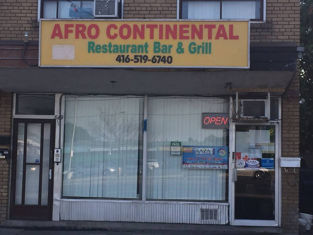 Afro Continental Restaurant | restaurant | 849 Albion Rd, Etobicoke, ON M9V 1A3, Canada | 4165196740 OR +1 416-519-6740