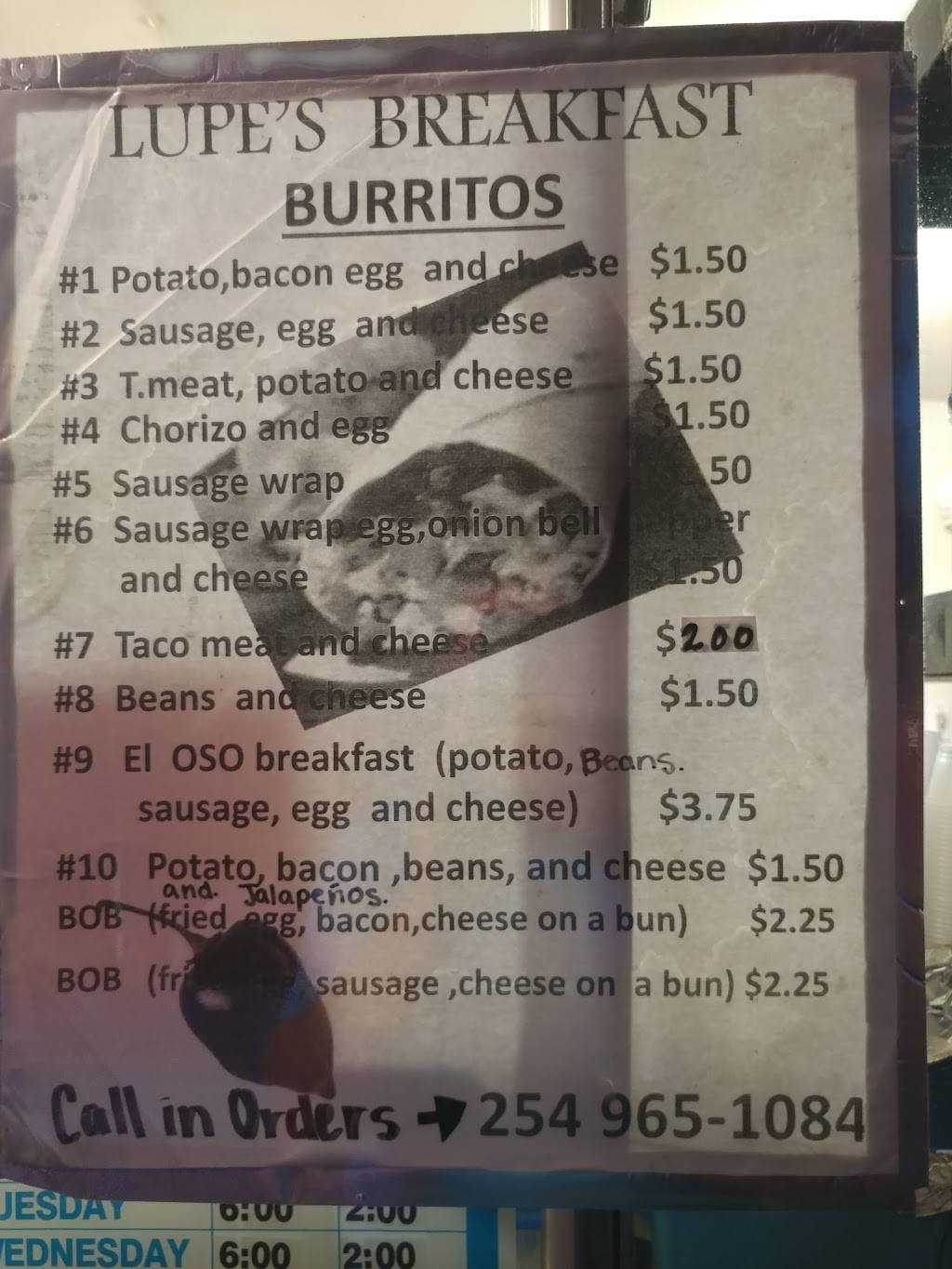 Lupes Breakfast | restaurant | 1481 1/2 W South Loop, Stephenville, TX 76401, USA | 2549651084 OR +1 254-965-1084