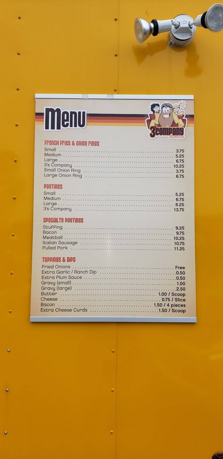 3’s Company Chip Wagon | restaurant | 3003 St Joseph Blvd, Orléans, ON K1E 1E1, Canada | 6138680164 OR +1 613-868-0164