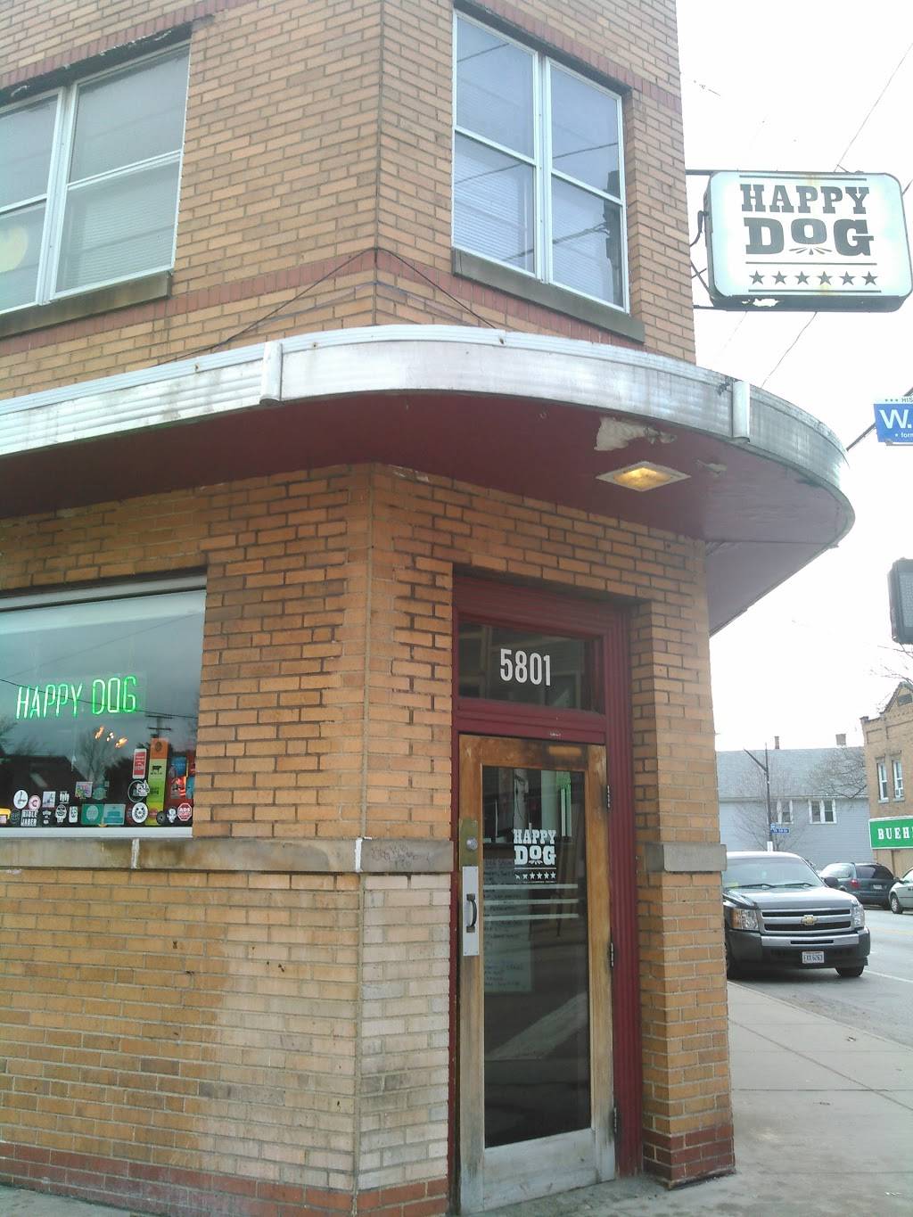 Happy Dog | restaurant | 5801 Detroit Ave, Cleveland, OH 44102, USA | 2166519474 OR +1 216-651-9474