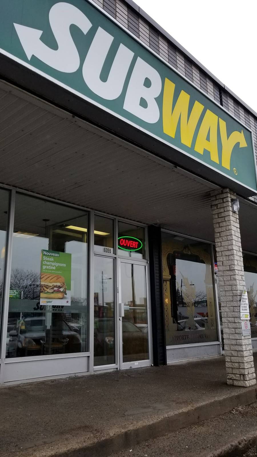 Subway | restaurant | 6355 Rue Sherbrooke E, Montréal, QC H1N 1C4, Canada | 5142547811 OR +1 514-254-7811
