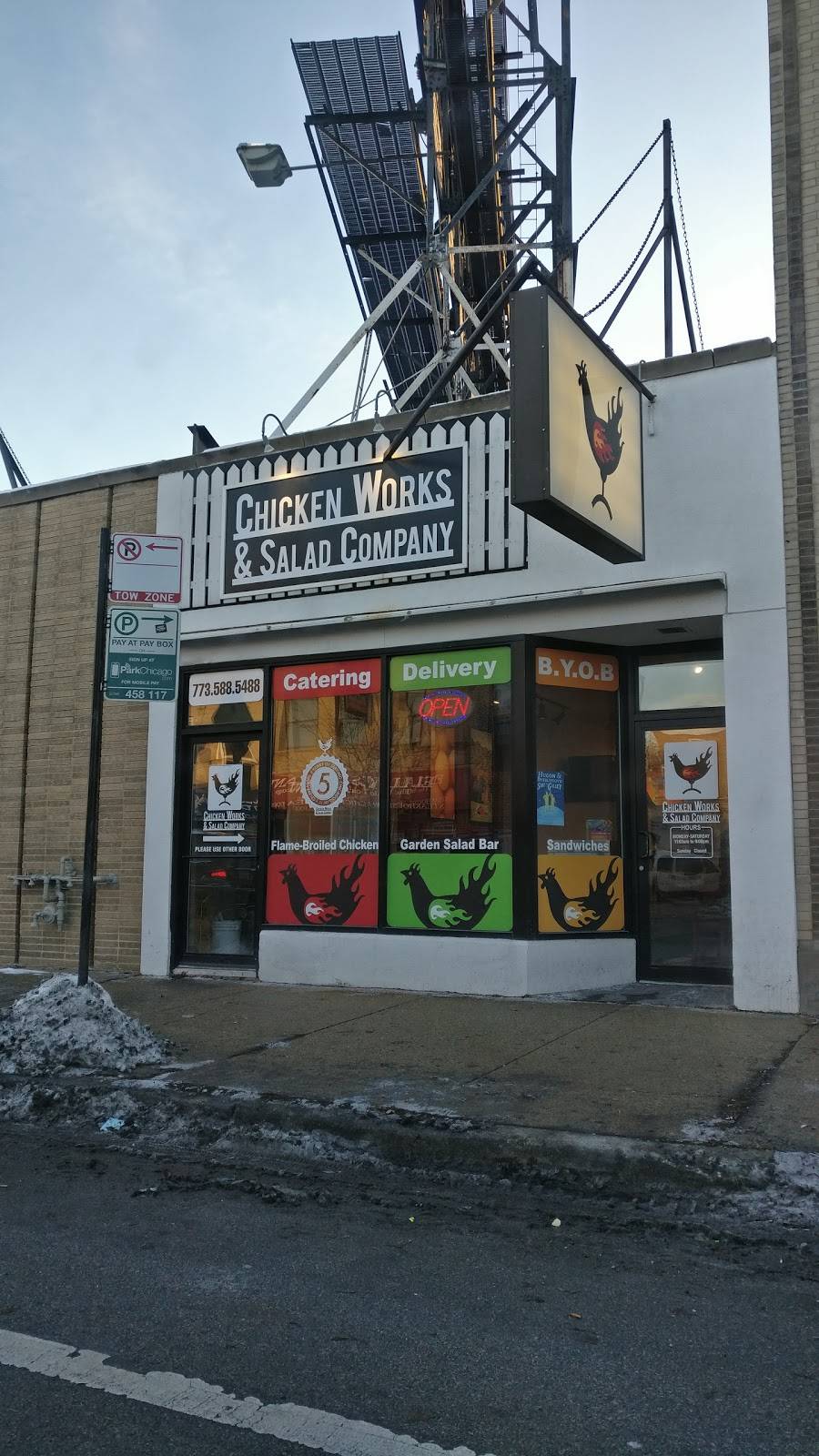 Chicken Works & Salad Company | restaurant | 3658 W Irving Park Rd, Chicago, IL 60618, USA | 7735885488 OR +1 773-588-5488