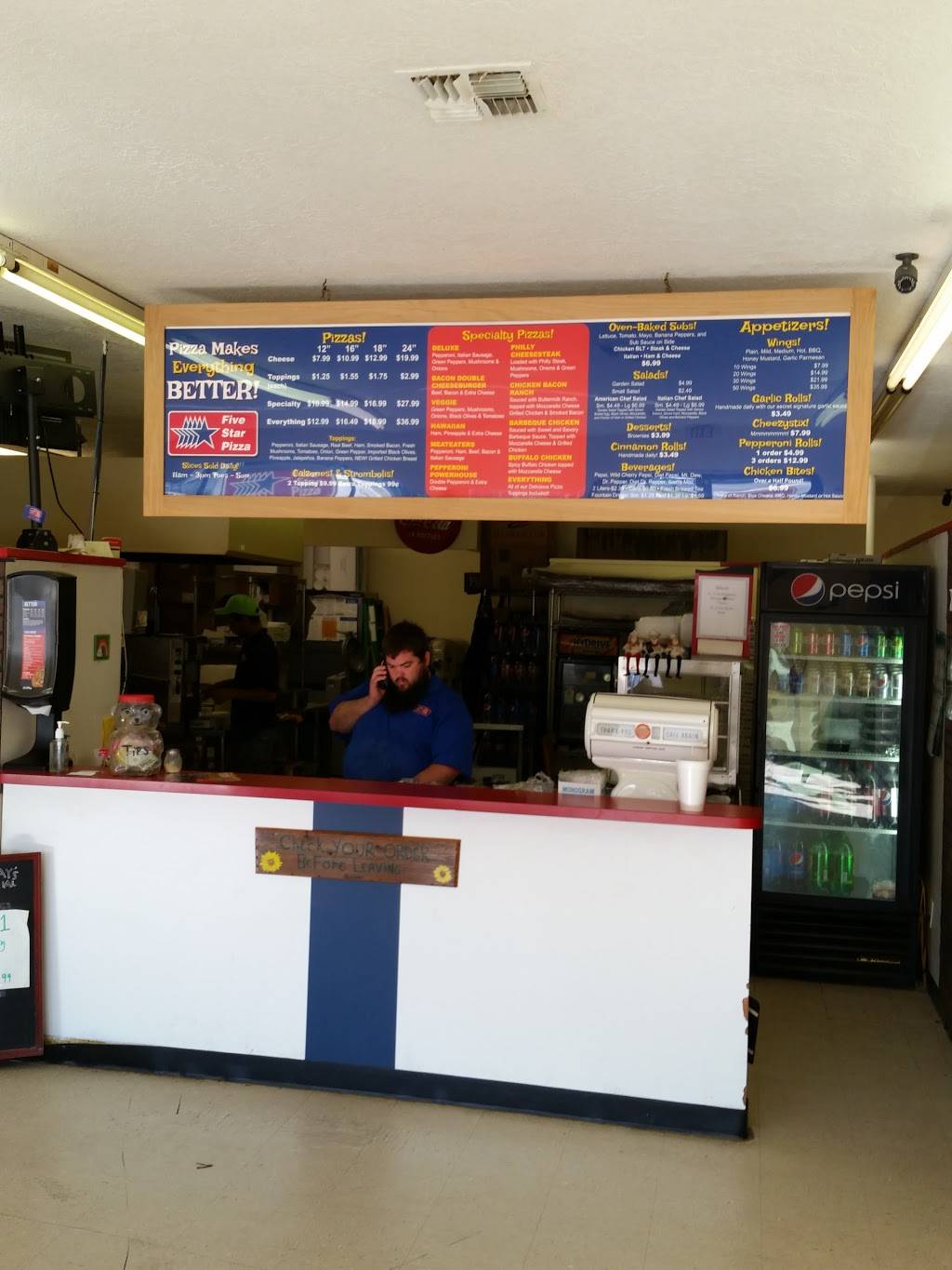 Five Star Pizza | restaurant | 18351 N US Hwy 301, Citra, FL 32113, USA | 3525953234 OR +1 352-595-3234