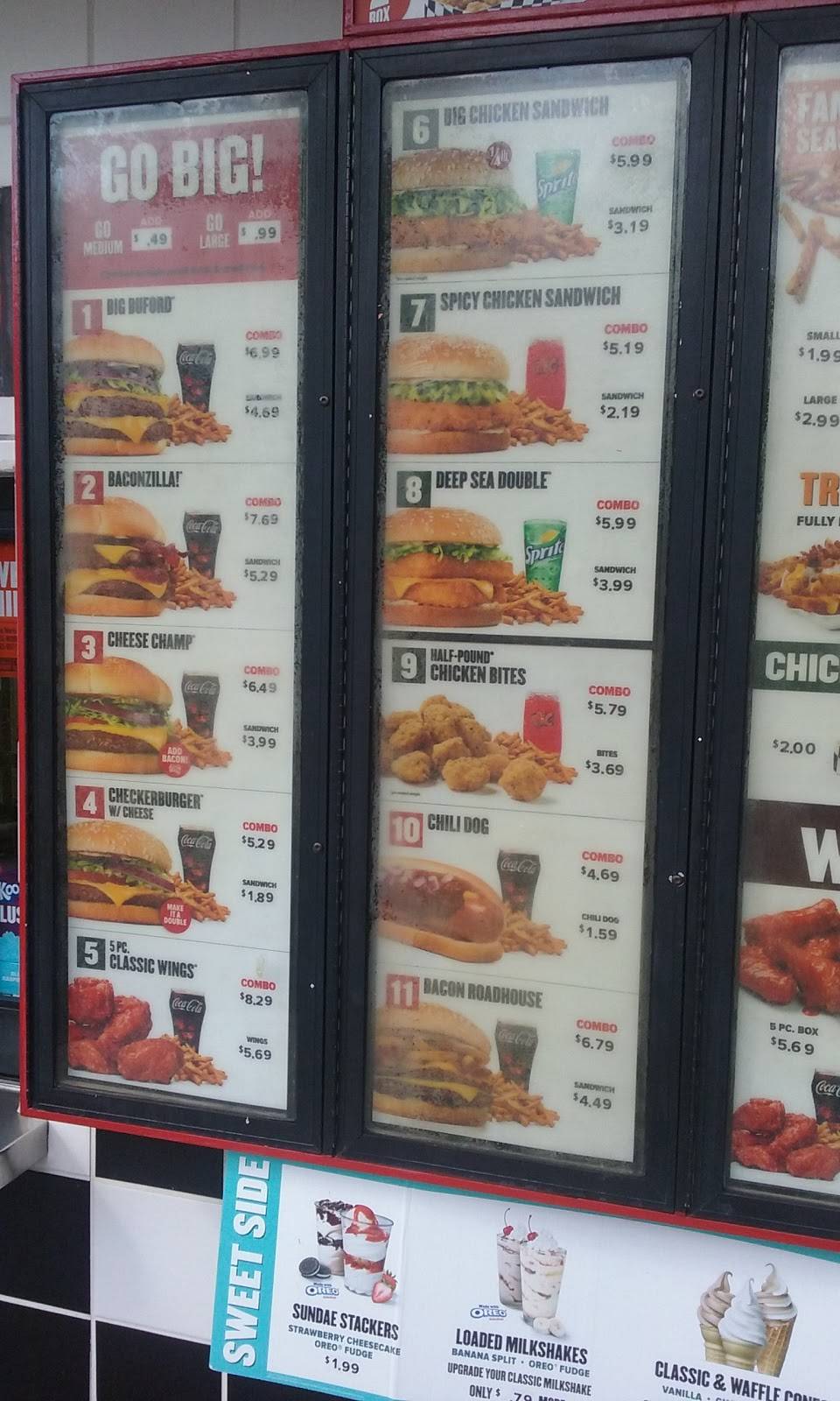 Checkers | restaurant | 3554 Windsor Spring Rd, Hephzibah, GA 30815, USA | 7069557399 OR +1 706-955-7399