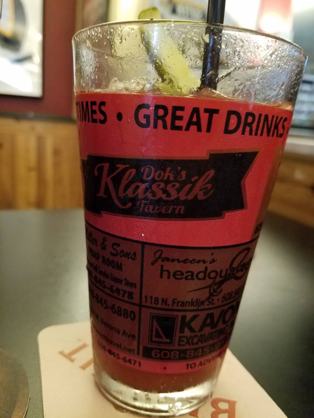 Klassik Tavern | restaurant | 410 W Verona Ave, Verona, WI 53593, USA | 6088456471 OR +1 608-845-6471