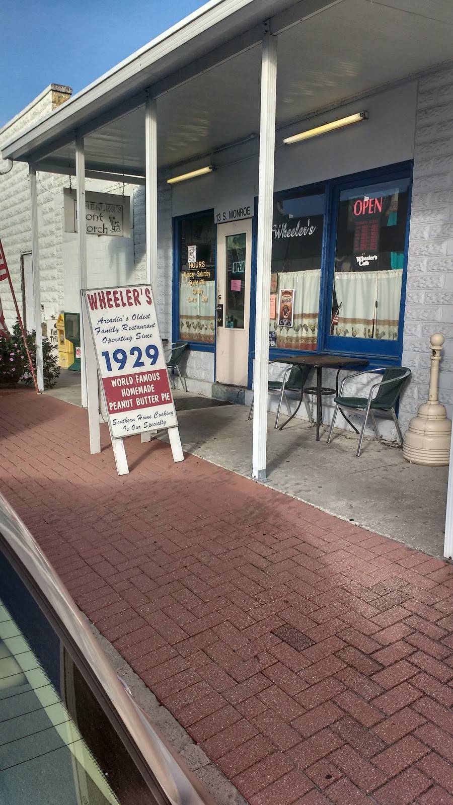 Wheelers Cafe Inc. | restaurant | 13 S Monroe Ave, Arcadia, FL 34266, USA | 8639931554 OR +1 863-993-1554