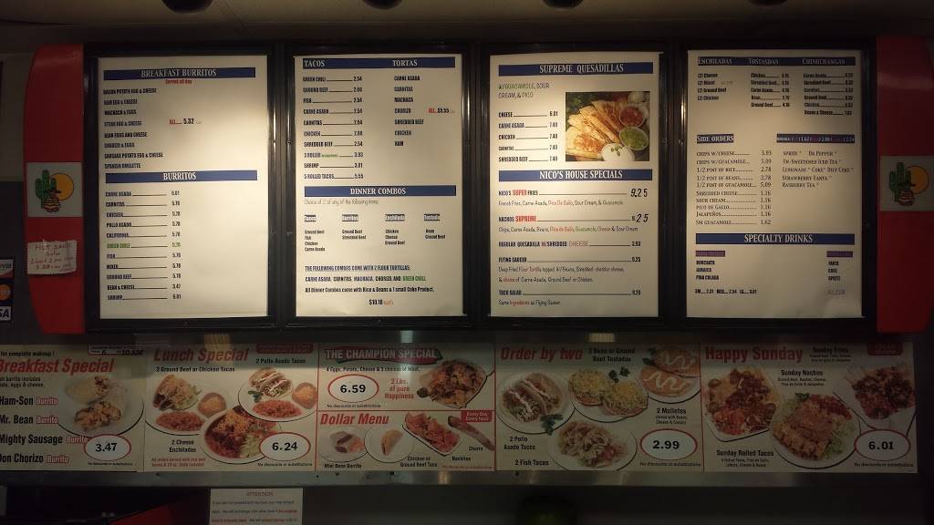 Nicos Mexican Restaurant | restaurant | 7865 E Golf Links Rd, Tucson, AZ 85730, USA | 5202901799 OR +1 520-290-1799