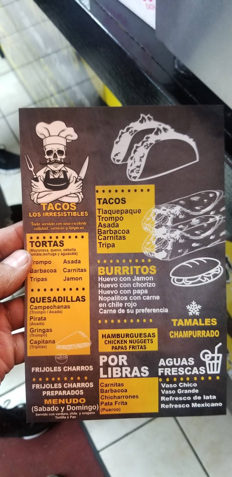 Tacos Los Irresistibles | restaurant | 1308 N Sylvania Ave, Fort Worth, TX 76111, USA | 6828411144 OR +1 682-841-1144