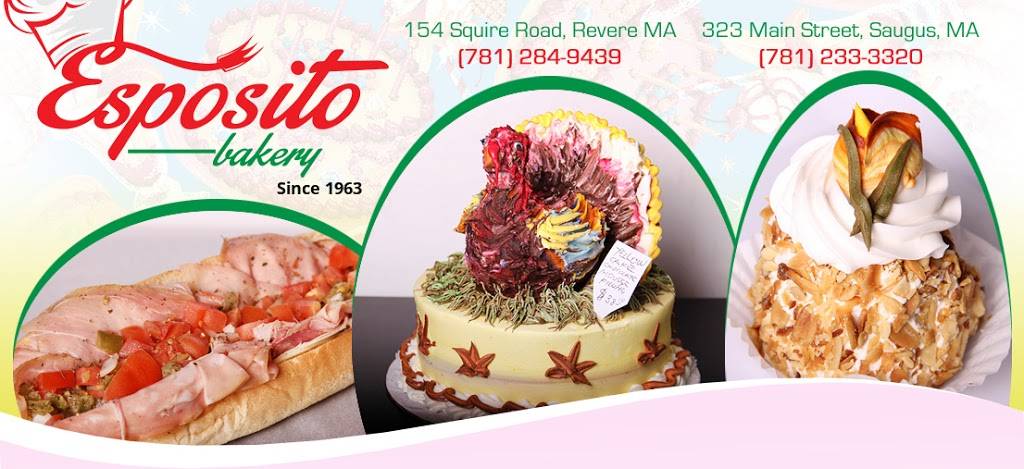 Esposito Baking Co. | bakery | 323 Main St, Saugus, MA 01906, USA | 7812333320 OR +1 781-233-3320