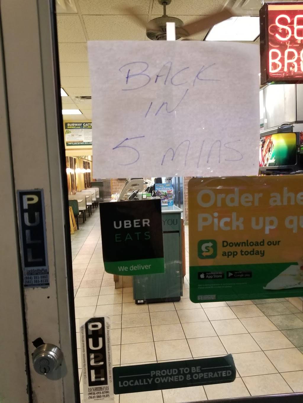 Subway | restaurant | 10070 Griffin Rd, Cooper City, FL 33328, USA | 9544344482 OR +1 954-434-4482