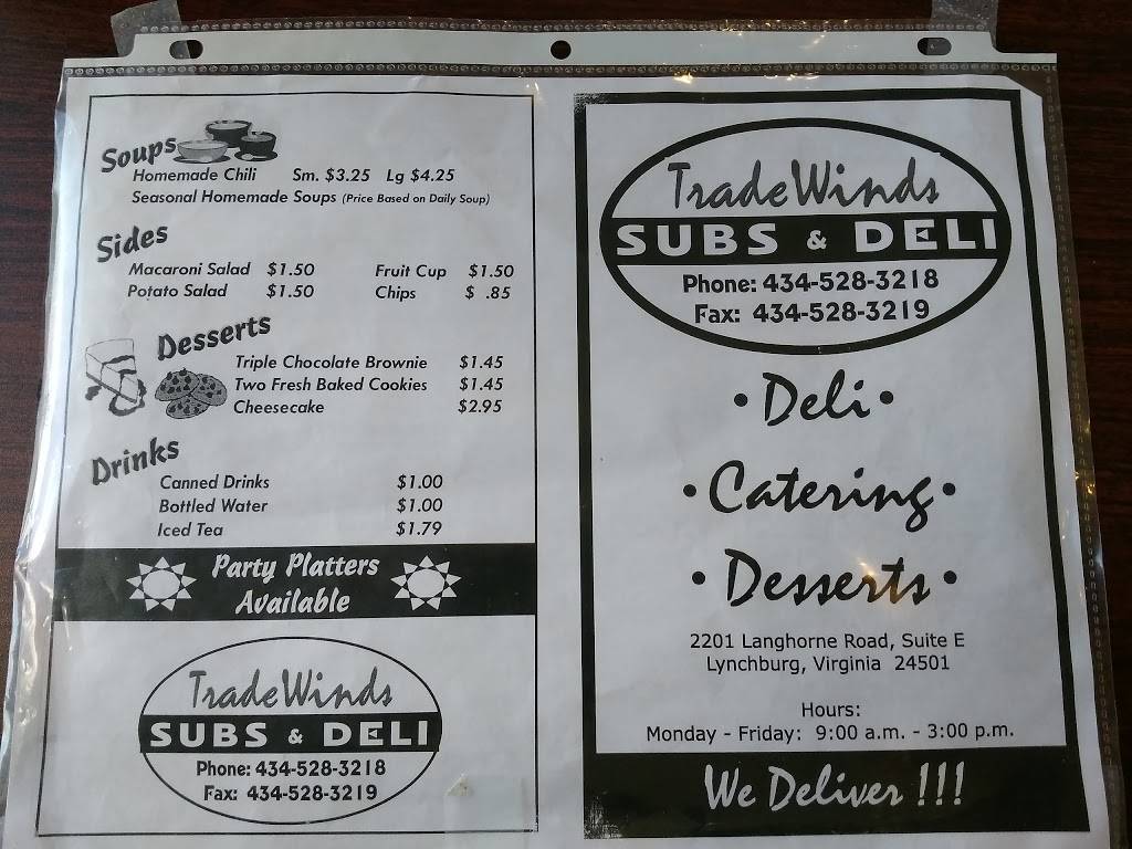 Trade Winds Cafe | restaurant | 2201 Langhorne Rd, Lynchburg, VA 24501, USA | 4345283218 OR +1 434-528-3218