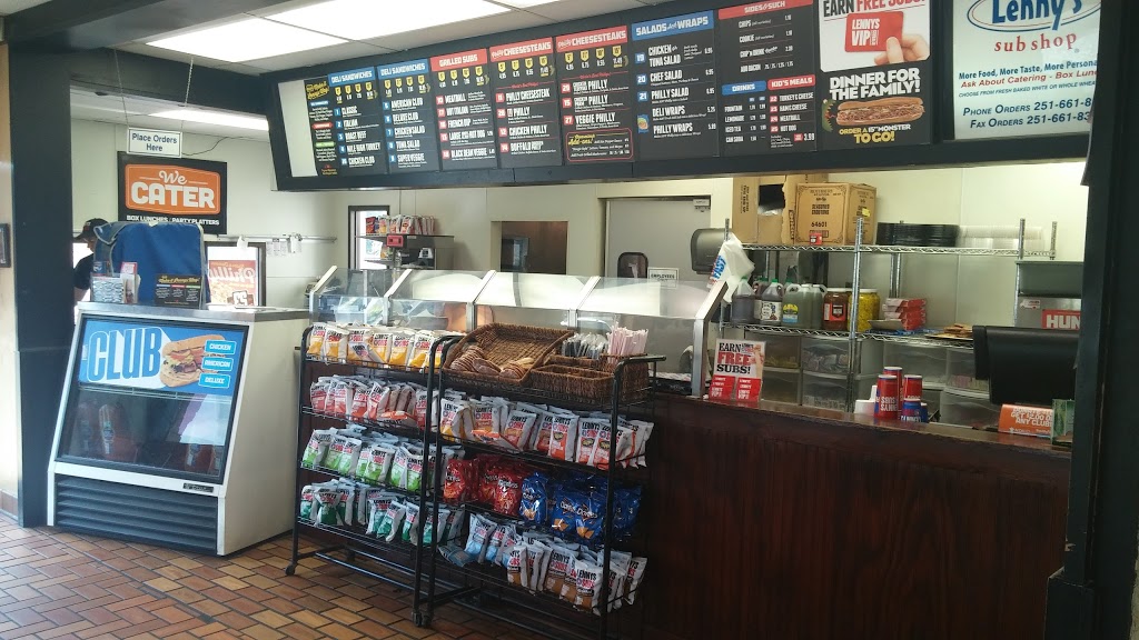 Lennys Grill & Subs | meal takeaway | 4052 Government Blvd, Mobile, AL 36693, USA | 2516618390 OR +1 251-661-8390