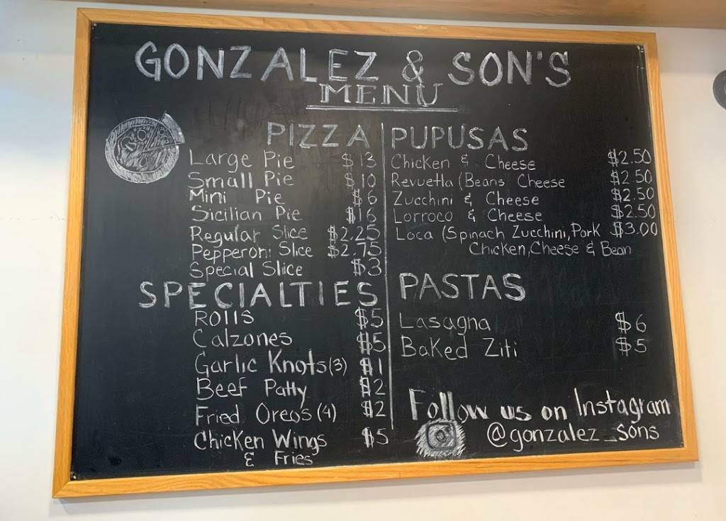 Gonzalez’s & Son’s Pizza | restaurant | 106 Moore St, Brooklyn, NY 11206, USA | 9292980299 OR +1 929-298-0299