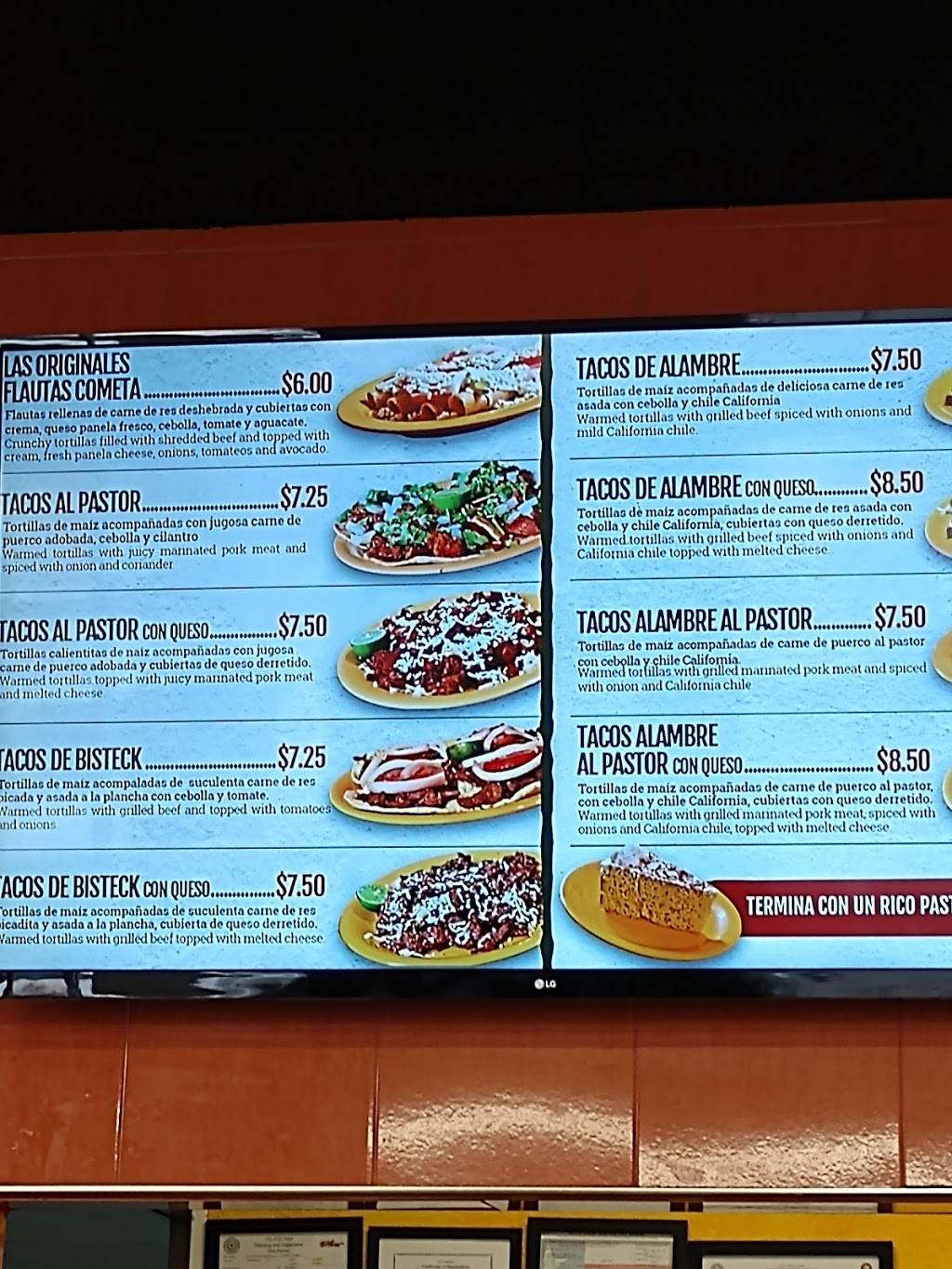 El Cometa - Taqueria El Autentico Taco Mexicano | restaurant | 1613 N Zaragoza Rd, El Paso, TX 79936, USA | 9152228004 OR +1 915-222-8004