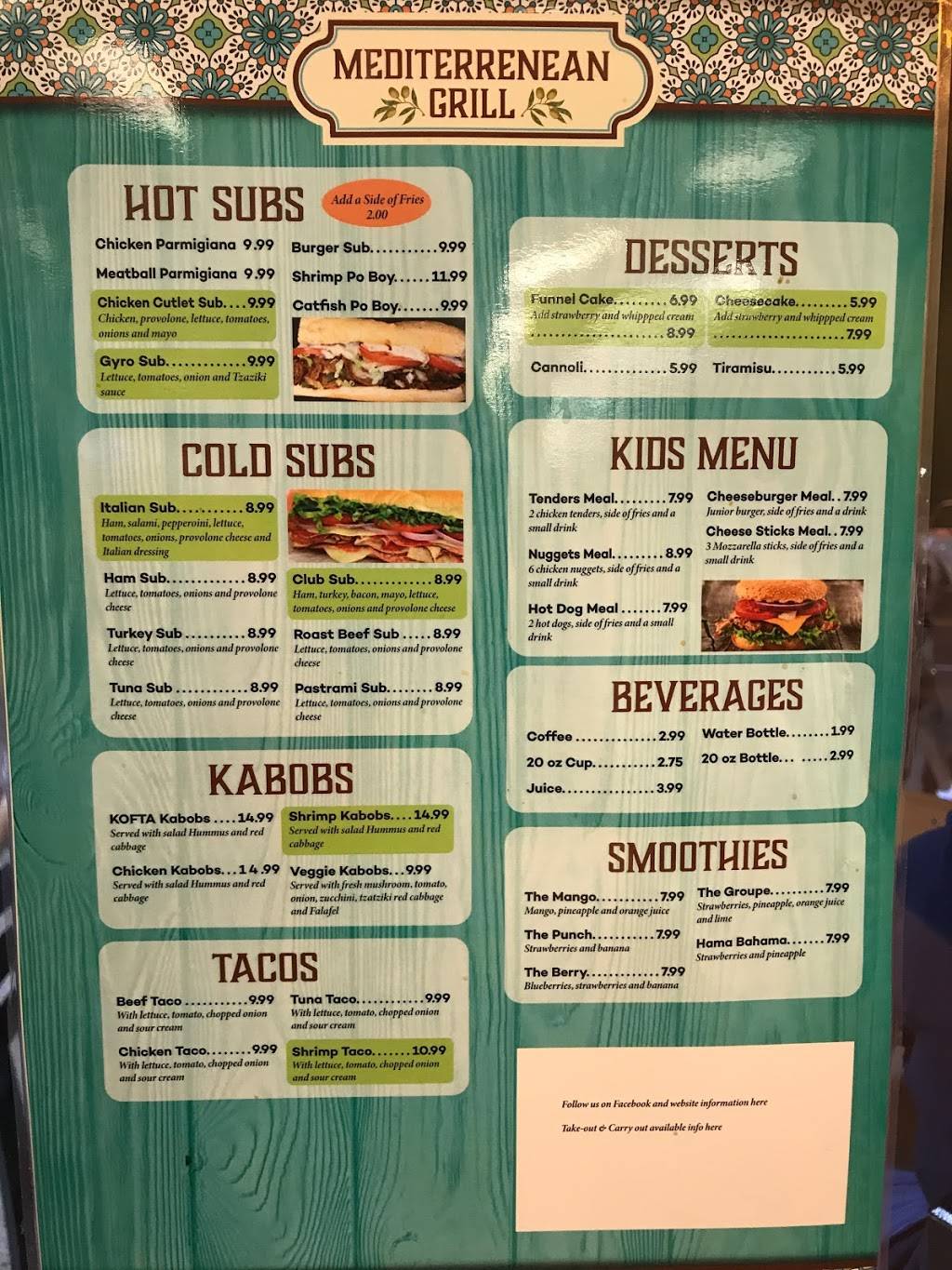 Mediterranean grill | restaurant | 1508 Atlantic Ave, Virginia Beach, VA 23451, USA | 7574227395 OR +1 757-422-7395