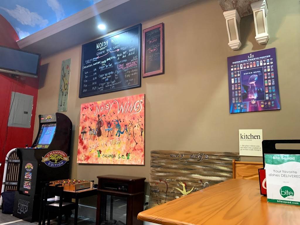 Noisy Wings | restaurant | 1501 Bush River Rd, Columbia, SC 29210, USA | 8035635733 OR +1 803-563-5733