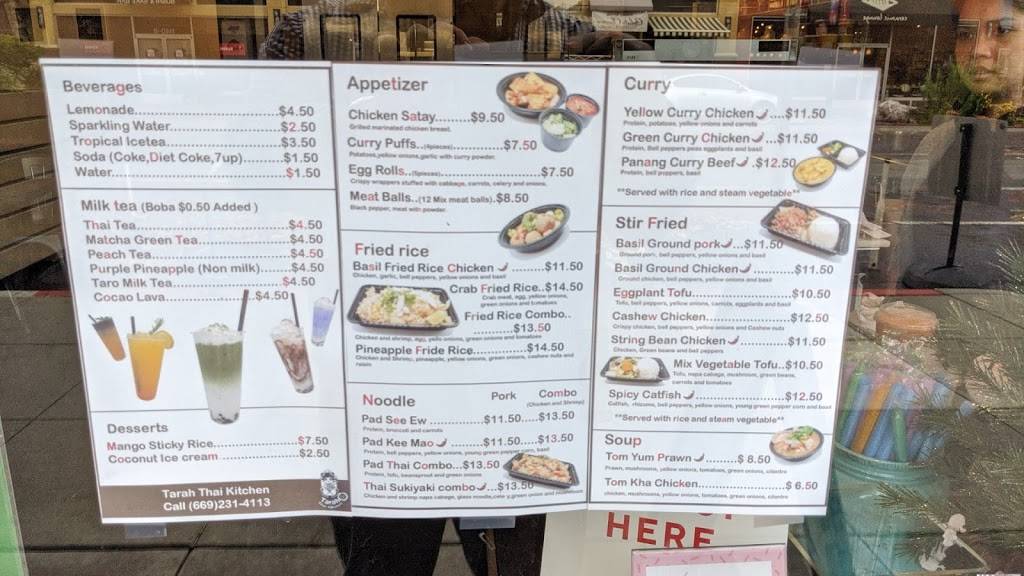 Tarah Thai Kitchen | restaurant | 1163 Lincoln Ave, San Jose, CA 95125, USA | 6692314113 OR +1 669-231-4113