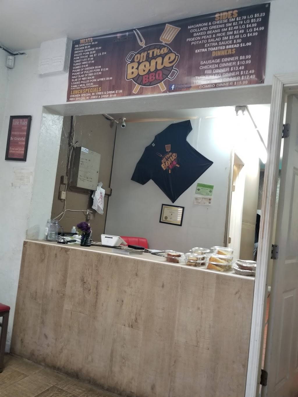 Off Tha Bone BBQ | restaurant | 1516 N Tamarind Ave, West Palm Beach, FL 33401, USA | 5612949717 OR +1 561-294-9717