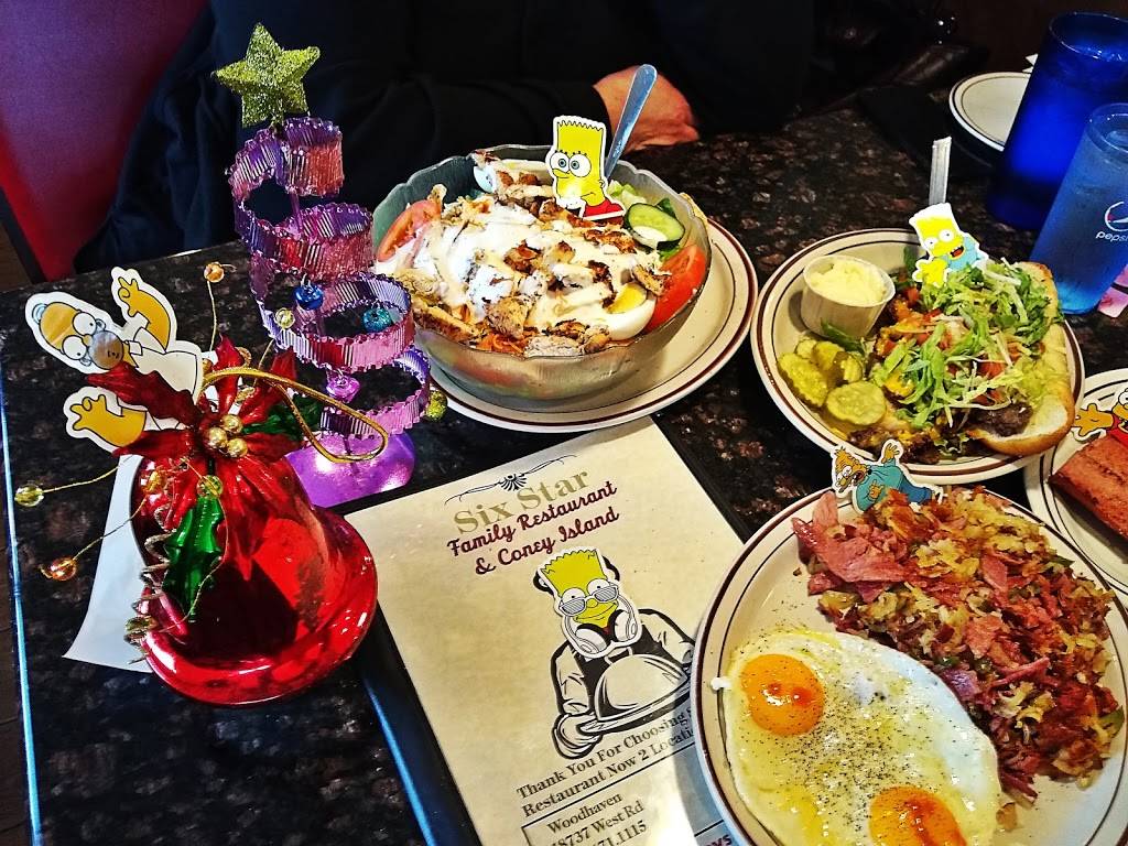 Six Star Family Restaurant | restaurant | 18737 West Rd, Woodhaven, MI 48183, USA | 7346711115 OR +1 734-671-1115