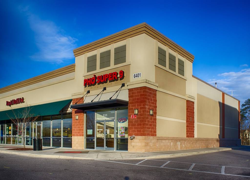 Pho Super 9 | meal takeaway | 6401 Plantation Center Dr #111, Raleigh, NC 27616, USA | 9198781599 OR +1 919-878-1599