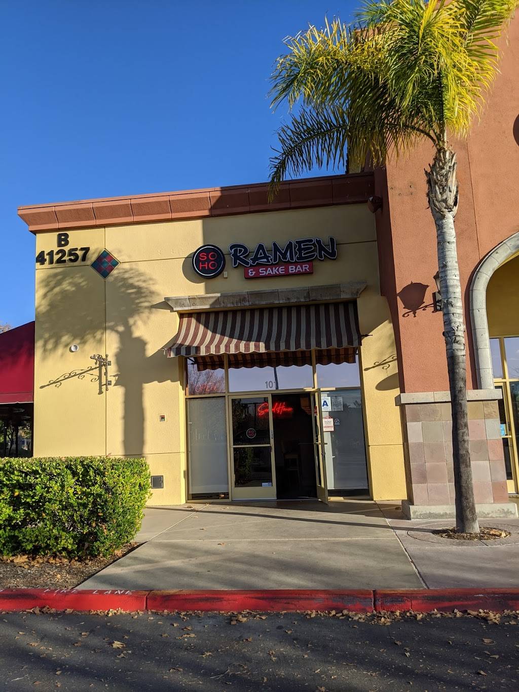 Soho Ramen & Sake Bar | restaurant | 41257 Margarita Rd b101, Temecula, CA 92591, USA | 9517193355 OR +1 951-719-3355