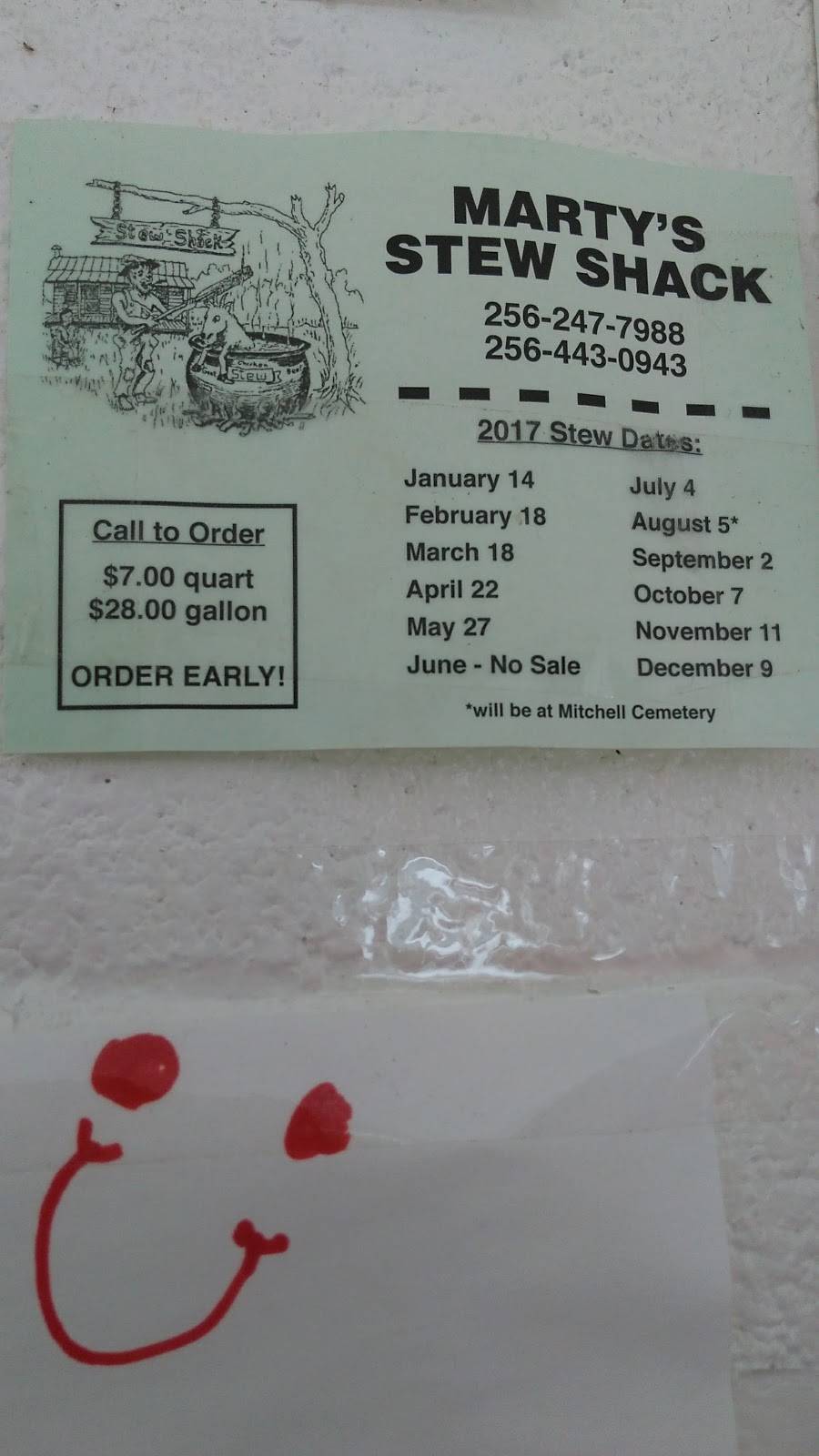 Stew Shack | restaurant | 4728 AL-207, Anderson, AL 35610, USA | 2562477988 OR +1 256-247-7988