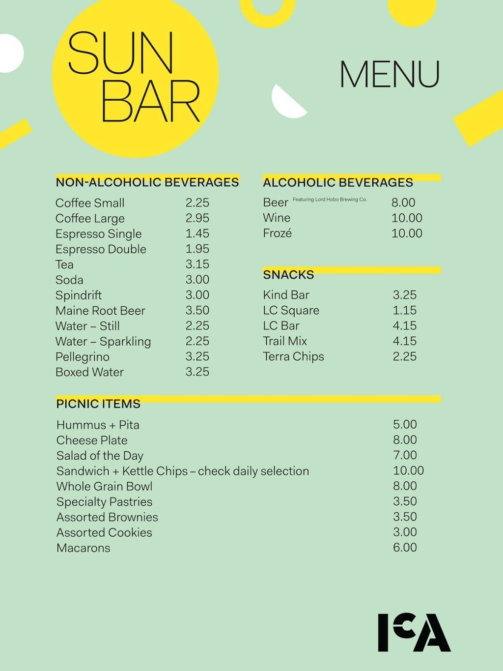 SunBar at the ICA | meal takeaway | 25 Harbor Shore Dr, Boston, MA 02210, USA | 6174783100 OR +1 617-478-3100