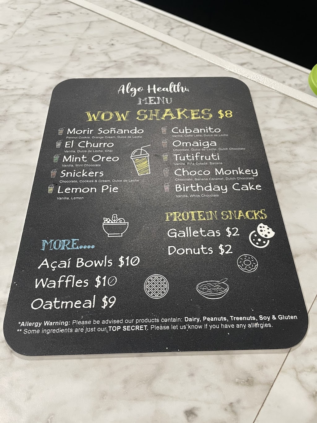 Algo Healthii | restaurant | 5741 SW 8th St, West Miami, FL 33144, USA | 3059607762 OR +1 305-960-7762