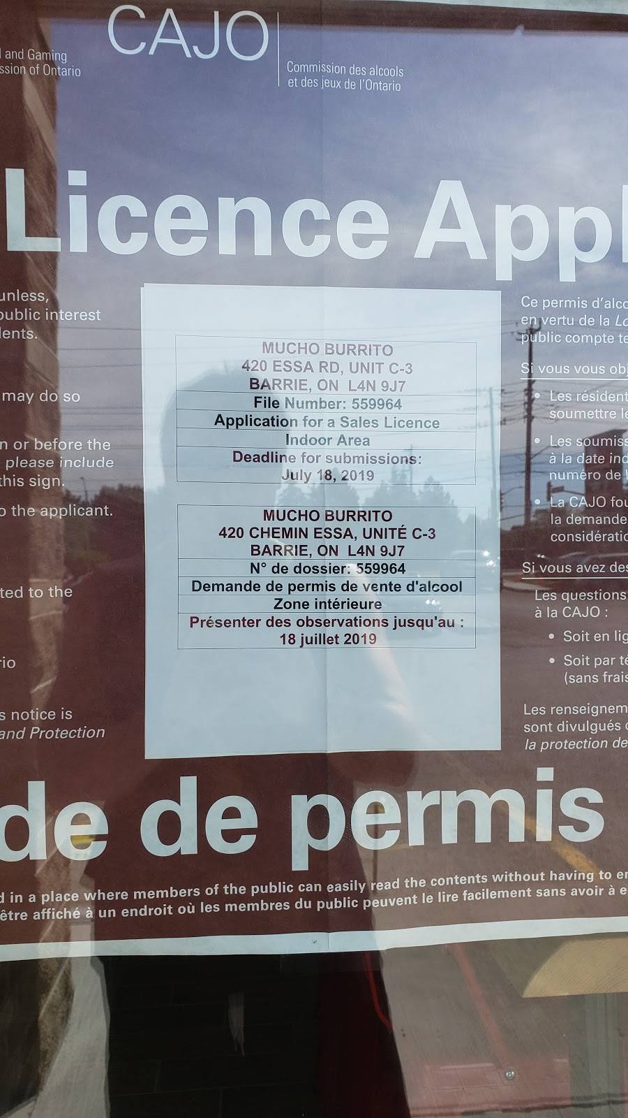 Mucho Burrito Fresh Mexican Grill - Essa Rd | restaurant | 420 Essa Rd, Barrie, ON L4N 9J7, Canada | 7055034895 OR +1 705-503-4895