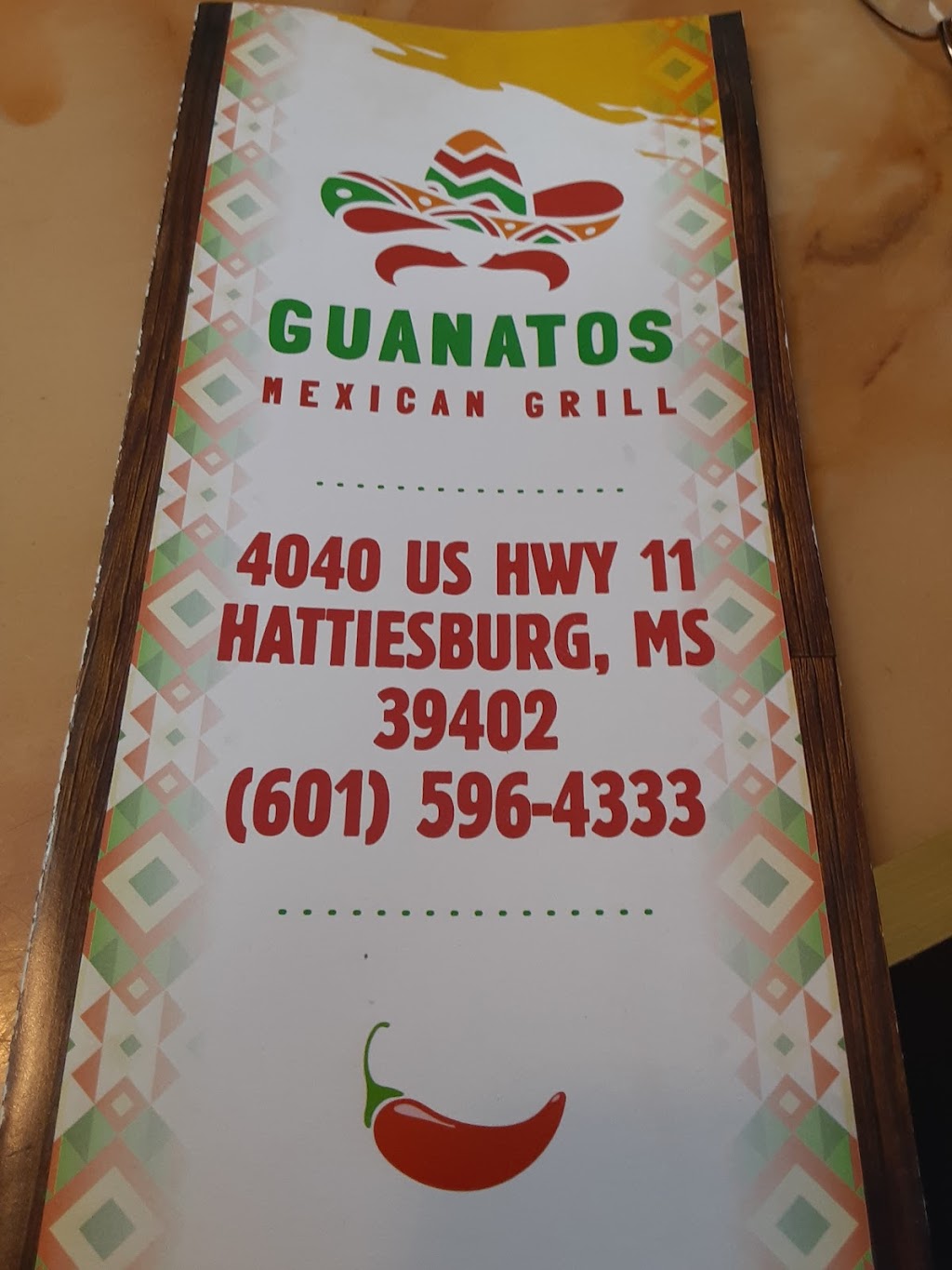 Guanatos Mexican Grill | restaurant | 4040 US-11, Hattiesburg, MS 39402, USA | 6015964333 OR +1 601-596-4333