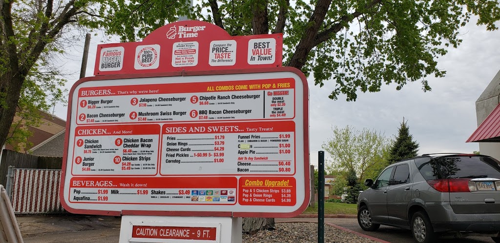 Burger Time | restaurant | 200 S Lewis Ave, Sioux Falls, SD 57103, USA | 6053321513 OR +1 605-332-1513