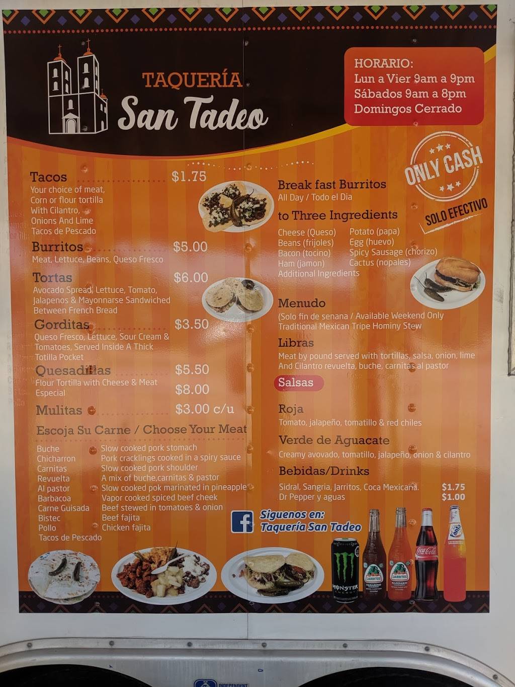 Taqueria San Tadeo | restaurant | 401 S Porter Ave, Norman, OK 73071, USA | 4053655125 OR +1 405-365-5125