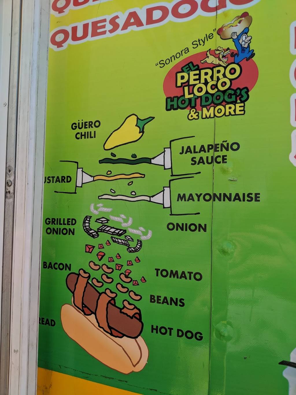 El Perro Loco Hot Dogs | restaurant | 3800-3818 S Valley Rd, Tucson, AZ 85714, USA | 5202720229 OR +1 520-272-0229