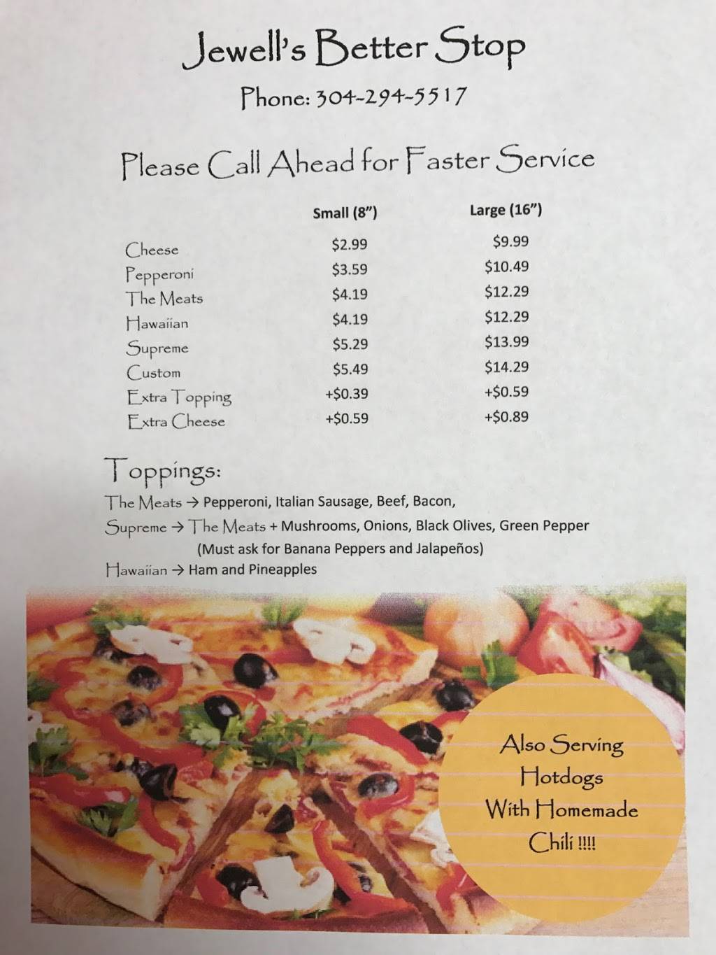 Jewells Better Stop | meal takeaway | 7011, Herndon Rd, Herndon, WV 24726, USA | 3042945517 OR +1 304-294-5517