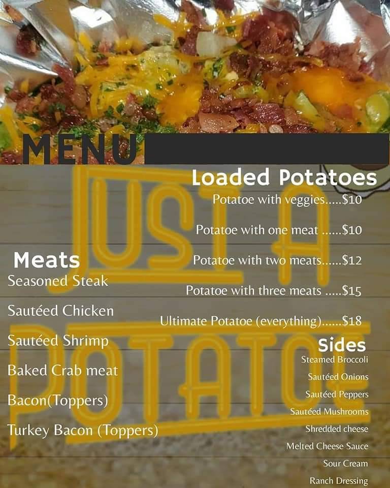 Just A Potato | restaurant | 327 Bradley Rd, Dover, DE 19901, USA | 3023592358 OR +1 302-359-2358