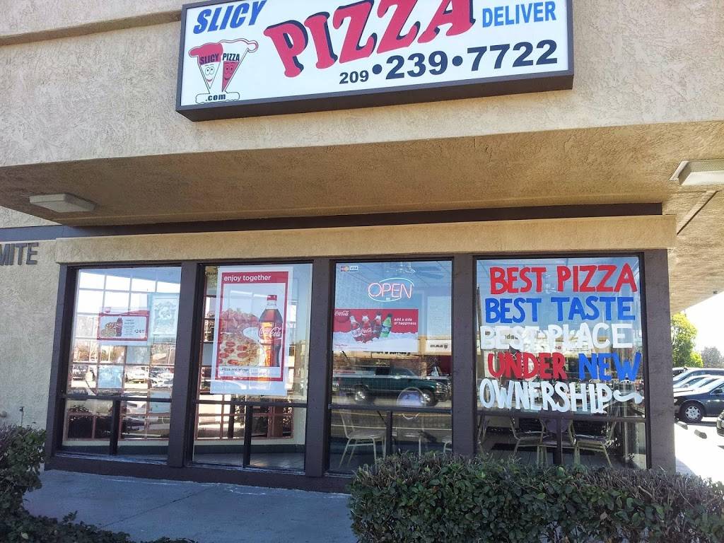Slicy Pizza | restaurant | 1150 W Yosemite Ave, Manteca, CA 95337, USA | 2092397722 OR +1 209-239-7722