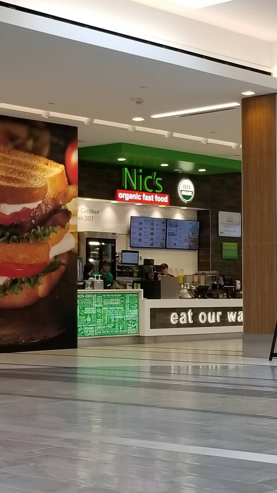 Nics Organic Fast Food | restaurant | 5 Woodfield Mall VC09, Schaumburg, IL 60173, USA | 2245208249 OR +1 224-520-8249