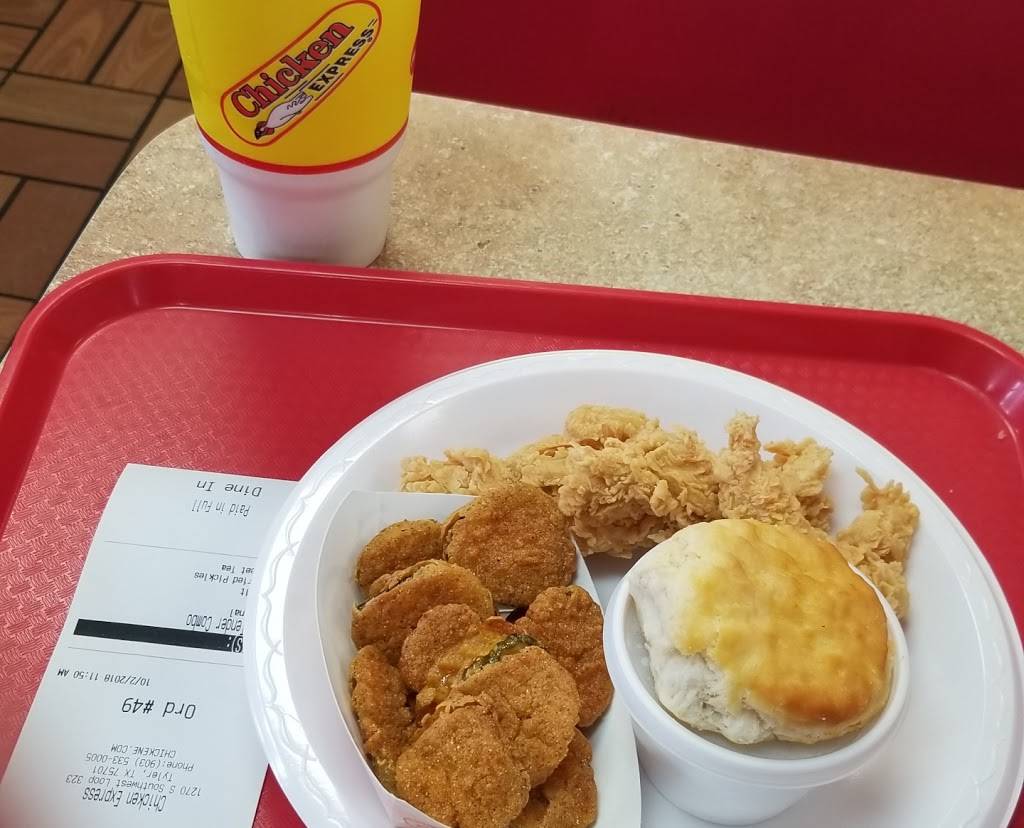Chicken Express | restaurant | 1270 S SW Loop 323, Tyler, TX 75701, USA | 9035330005 OR +1 903-533-0005