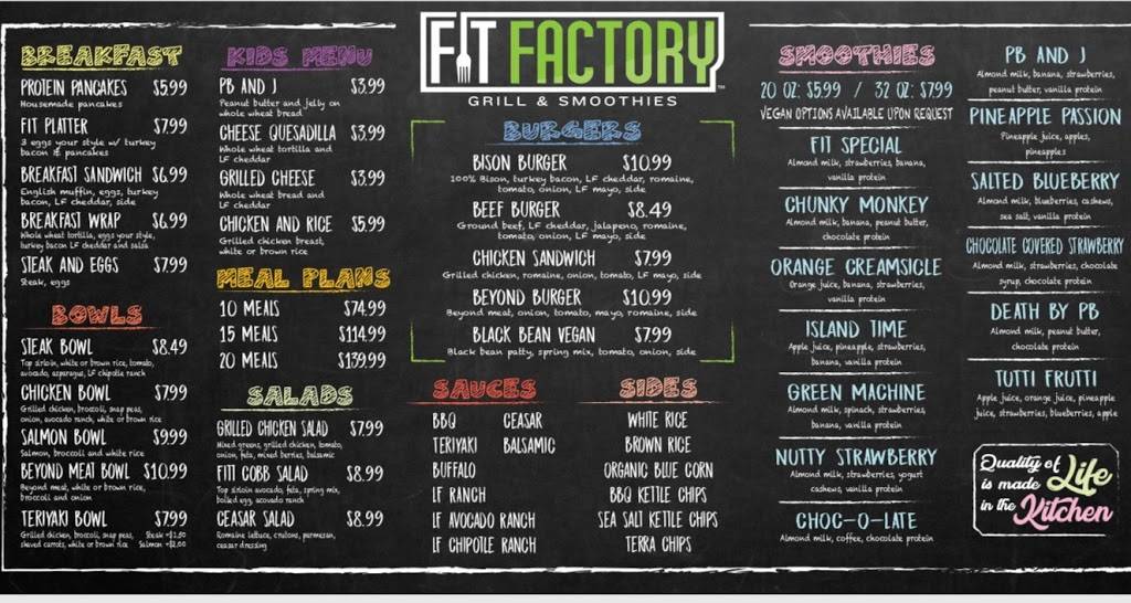 Fit Factory Grill | restaurant | 2021 N Town E Blvd #700, Mesquite, TX 75150, USA | 9726859620 OR +1 972-685-9620