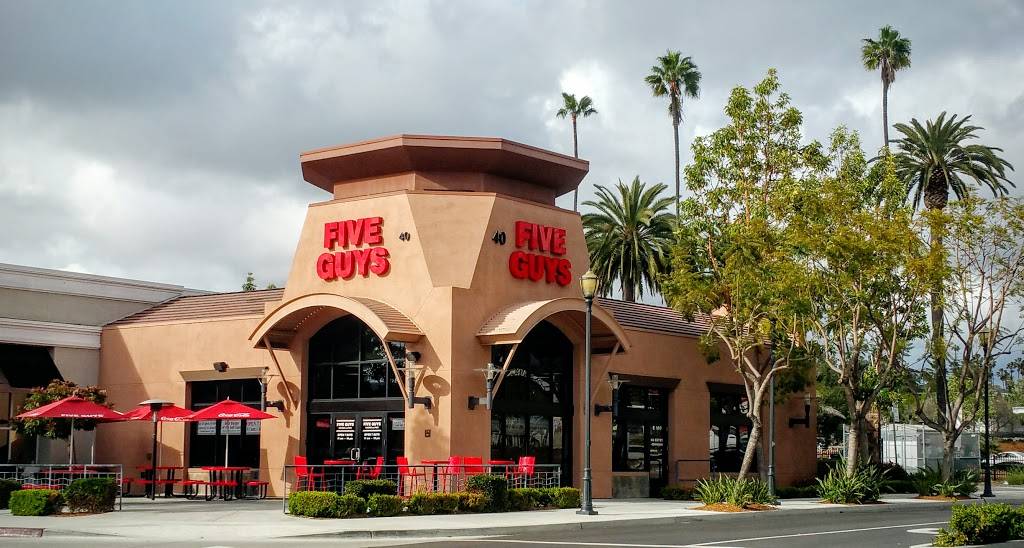 Five Guys | meal takeaway | 40 Main St Suite 110, Vista, CA 92083, USA | 7606432356 OR +1 760-643-2356