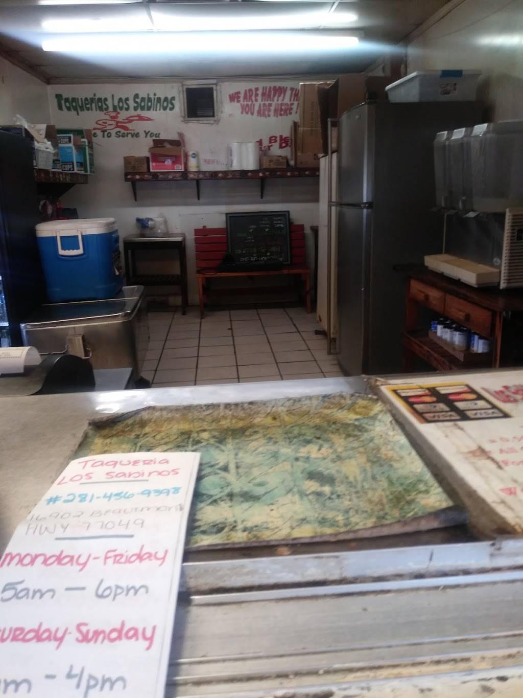 Los Sabinos Taqueria | restaurant | 16902 Beaumont Hwy, Houston, TX 77049, USA | 2814569398 OR +1 281-456-9398