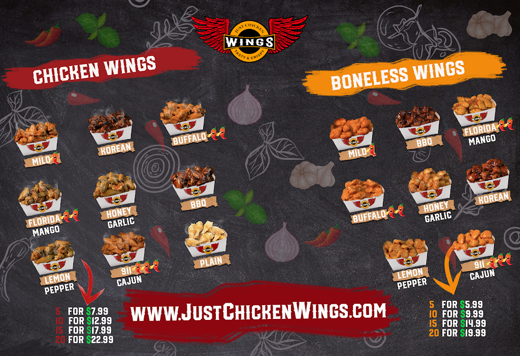 Just Chicken Wings | restaurant | 437 Northwood Rd, West Palm Beach, FL 33407, USA | 5613003313 OR +1 561-300-3313