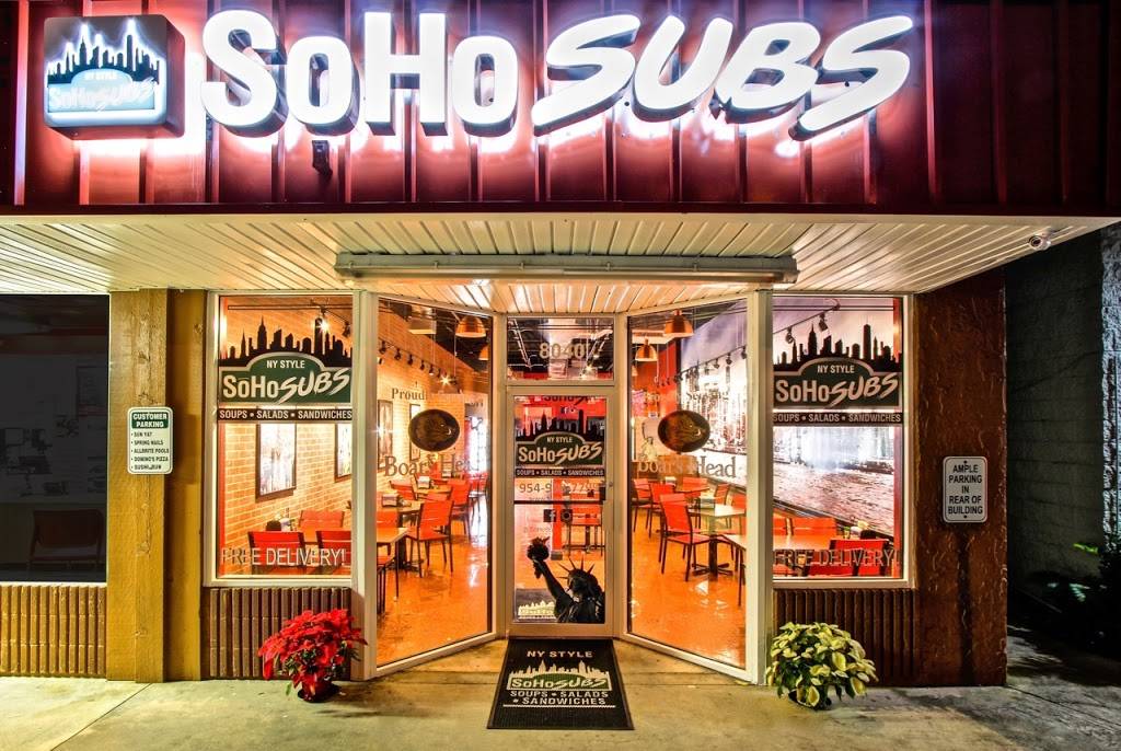 Soho Subs | restaurant | 8040 Wiles Rd, Coral Springs, FL 33067, USA | 9549987799 OR +1 954-998-7799